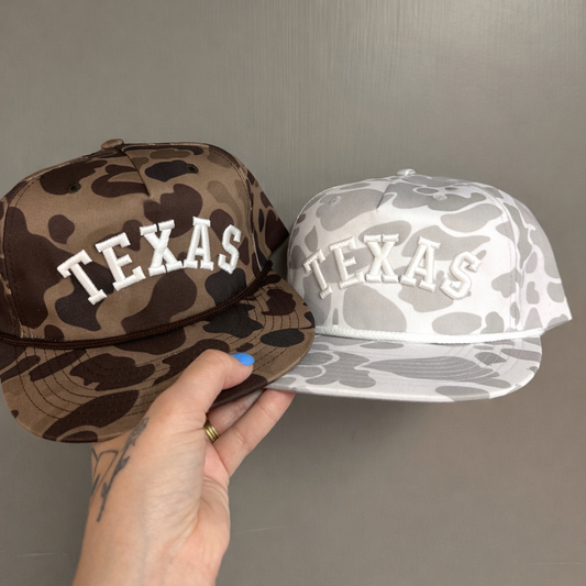 Texas Puff Camo Hats
