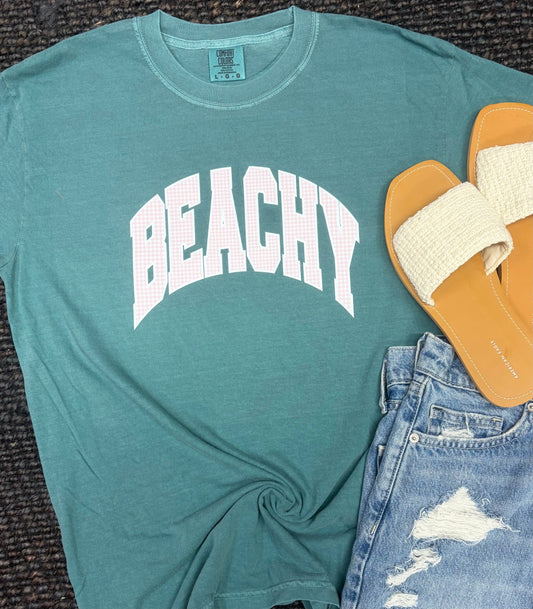 Beachy Seersucker Graphic Tee